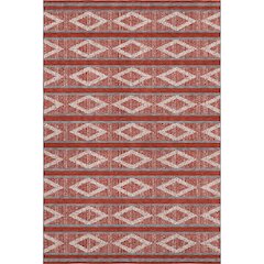 Premium Machine Washable Mayfield AMF1029 Red 8' x 10' Rug