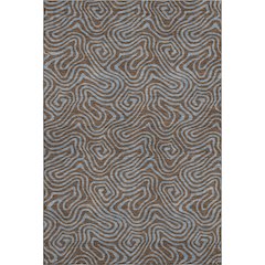 Premium Machine Washable Mayfield AMF1031 Brown 8' x 10' Rug