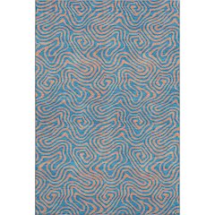 Premium Machine Washable Mayfield AMF1031 Teal 8' x 10' Rug