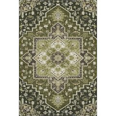 Premium Machine Washable Mayfield AMF1036 Olive 8' x 10' Rug