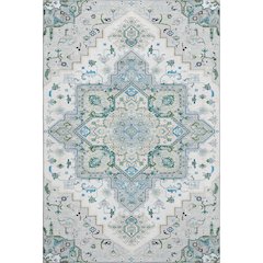 Premium Machine Washable Mayfield AMF1036 Silver 8' x 10' Rug