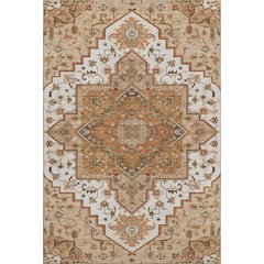 Premium Machine Washable Mayfield AMF1036 Terracotta 8' x 10' Rug
