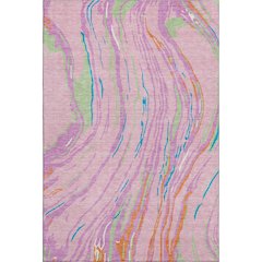 Premium Machine Washable Mayfield AMF1037 Pink 8' x 10' Rug