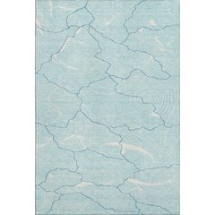 Premium Machine Washable Mayfield AMF1048 Aqua 8' x 10' Rug