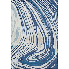Premium Machine Washable Mayfield AMF1051 Navy 8' x 10' Rug
