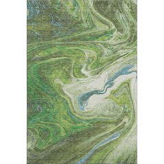 Premium Machine Washable Mayfield AMF1061 Green 8' x 10' Rug