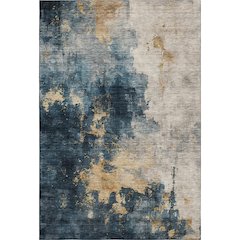Premium Machine Washable Mayfield AMF1072 Blue 8' x 10' Rug