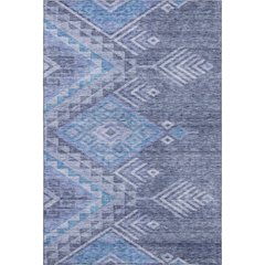 Premium Machine Washable Mayfield AMF1091 Navy 8' x 10' Rug