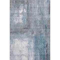 Premium Machine Washable Mayfield AMF1095 Blue 8' x 10' Rug