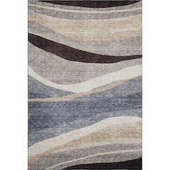 Premium Machine Washable Mayfield AMF1098 Blue 8' x 10' Rug
