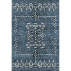 Premium Machine Washable Mayfield  Blue 8' x 10' Rug