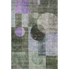 Premium Machine Washable Mayfield AMF1114 Olive 8' x 10' Rug