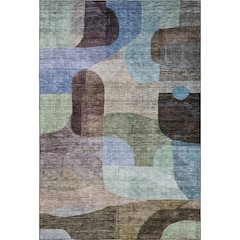 Premium Machine Washable Mayfield AMF1115 Brown 8' x 10' Rug