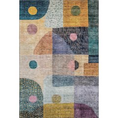 Premium Machine Washable Mayfield AMF1117 Green 8' x 10' Rug