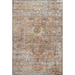 Premium Machine Washable Mayfield AMF1143 Coral 8' x 10' Rug
