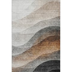 Premium Machine Washable Mayfield AMF1176 Khaki 8' x 10' Rug