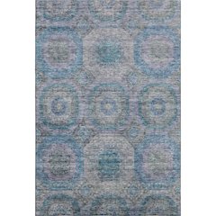 Premium Machine Washable Mayfield AMF1221 Blue 8' x 10' Rug