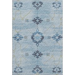Premium Machine Washable Mayfield  Blue 8' x 10' Rug