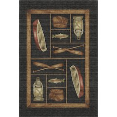 Premium Machine Washable Mayfield  Midnight 8' x 10' Rug
