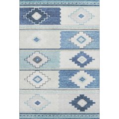 Premium Machine Washable Mayfield  Blue 8' x 10' Rug