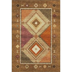 Premium Machine Washable Mayfield  Brown 8' x 10' Rug