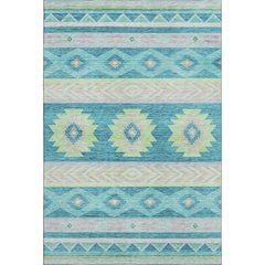 Premium Machine Washable Mayfield  Peacock 8' x 10' Rug