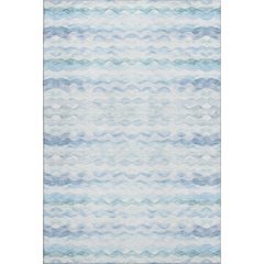 Premium Machine Washable Mayfield  Blue 8' x 10' Rug