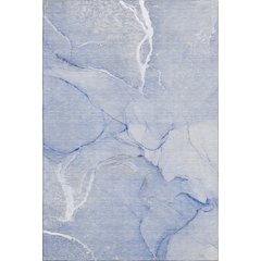 Premium Machine Washable Mayfield  Blue 8' x 10' Rug
