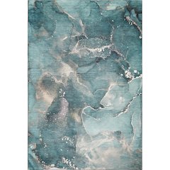 Premium Machine Washable Mayfield  Teal 8' x 10' Rug