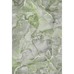 Premium Machine Washable Mayfield  Green 8' x 10' Rug