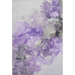 Premium Machine Washable Mayfield  Purple 8' x 10' Rug