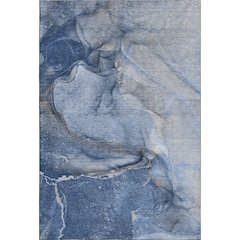 Premium Machine Washable Mayfield  Navy 8' x 10' Rug