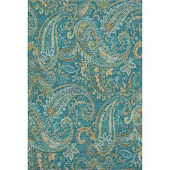 Premium Machine Washable Mayfield  Teal 8' x 10' Rug