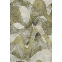 Premium Machine Washable Mayfield  Olive 8' x 10' Rug