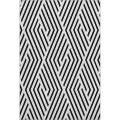 Premium Machine Washable Mayfield  Black 8' x 10' Rug