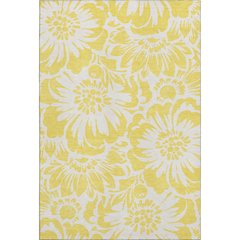 Premium Machine Washable Mayfield  Yellow 8' x 10' Rug