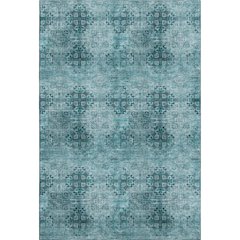 Premium Machine Washable Mayfield  Teal 8' x 10' Rug