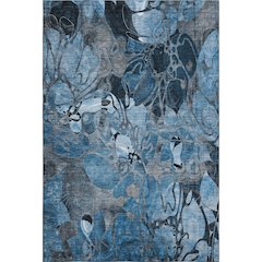 Premium Machine Washable Mayfield  Blue 8' x 10' Rug