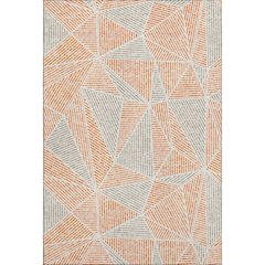 Premium Machine Washable Mayfield  Orange 8' x 10' Rug
