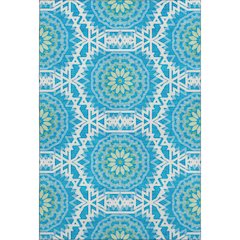 Premium Machine Washable Mayfield  Blue 8' x 10' Rug