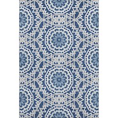Premium Machine Washable Mayfield  Navy 8' x 10' Rug