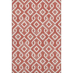 Premium Machine Washable Mayfield  Red 8' x 10' Rug