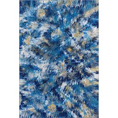 Premium Machine Washable Mayfield  Blue 8' x 10' Rug