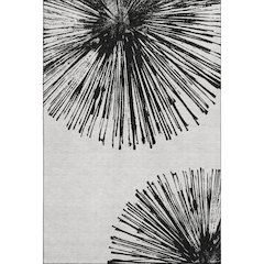 Premium Machine Washable Mayfield  Black 8' x 10' Rug