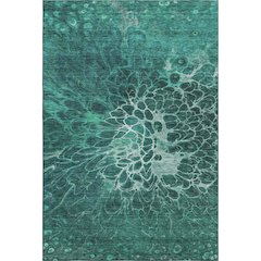 Premium Machine Washable Mayfield AMF652 Teal 8' x 10' Rug