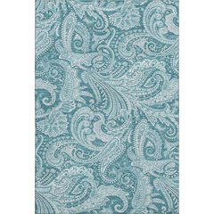 Premium Machine Washable Mayfield AMF654 Turquoise 8' x 10' Rug