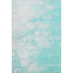 Premium Machine Washable Mayfield AMF699 Aqua 8' x 10' Rug