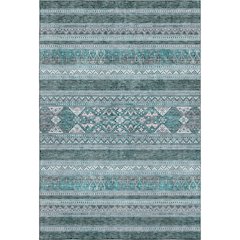 Premium Machine Washable Mayfield AMF714 Teal 8' x 10' Rug