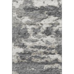 Premium Machine Washable Mayfield  Black 8' x 10' Rug