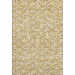 Premium Machine Washable Mayfield AMF728 Gold 8' x 10' Rug